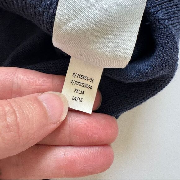 Banana Republic Navy Blue Knit Sweater Size Small - Picture 7 of 7